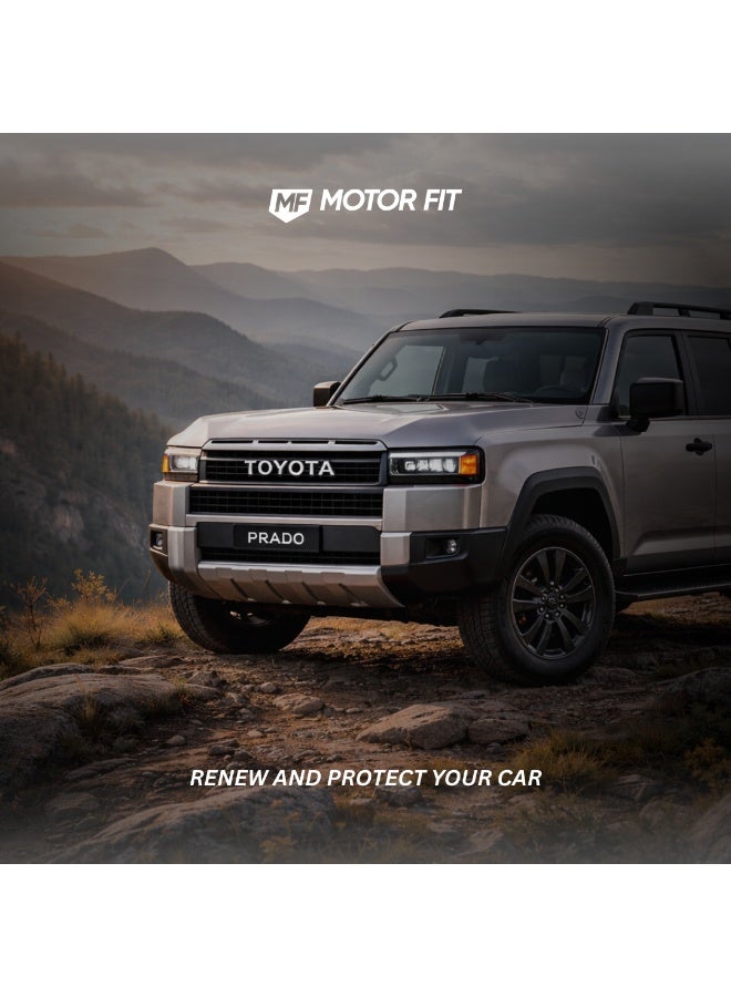 MOTOR FIT Leather Key Cover (Black-4 Buttons) for Toyota Land Cruiser 300 Series, Prado, Hilux, Innova, Fortuner & Camry | Scratch & Drop Protection | Toyota Key AccessoriesMOTOR FIT Leather Key Cover for Toyota Land Cruiser 300 Series, Prado, Hilux, Innova, Fortuner & Camry | Scratch & Drop Protection | Toyota Key Accessories - Image 5